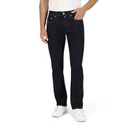 Pierre Cardin 5-Pocket Lyon Tapered Jeans, Azul/Black Stonewash, 40W x 32L para Hombre