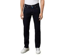 Pierre Cardin 5-Pocket Lyon Tapered Jeans, Azul/Black Stonewash, 36W x 34L para Hombre