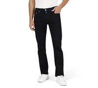 Pierre Cardin 5-Pocket Lyon Tapered Jeans, Azul y Negro, 35W x 36L para Hombre