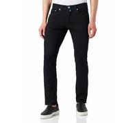 Pierre Cardin 5-Pocket Lyon Tapered Jeans, Azul y Negro, 42W x 32L para Hombre