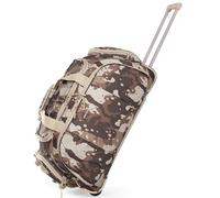 Pierre Cardin - Bolsa de Lona con Ruedas Grande y Ligera con Ruedas de Estilo Scooter probadas a presión - Trolley de Lona con Ruedas - Bolsa de Deporte de Viaje CL769, Camuflaje Mediano de 30"