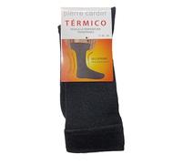 Pierre Cardin, calcetines térmicos puño extra ancho para hombre, (T. 40-46) Negro.