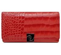 PIERRE CARDIN Cartera de Mujer, Bonita, Grande, espaciosa, Piel, RFID, Regalo, Cartera con Monedero, Tarjetero, Cartera niña (Rojo)
