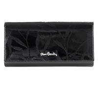 PIERRE CARDIN Cartera de mujer, de piel auténtica, bonita, grande, espaciosa, piel, regalo, cartera con monedero, billetera, cartera para niña, Negro , L, Elegante