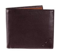 Pierre Cardin - Cartera de Piel auténtica para Hombre, Color Negro, con Bloqueo RFID, Suave, Duradera y a Prueba de Arrugas, Interior marrón/marrón, S, Cartera de Cuero para Hombre Bi Fold