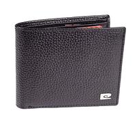 Pierre Cardin - Cartera de piel auténtica para hombre, con bloqueo RFID, suave, ligera, duradera y a prueba de pliegues Negro Negro Medium