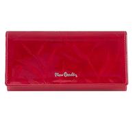 PIERRE CARDIN Cartera de piel auténtica para mujer, hermosa, grande y espaciosa cartera de regalo de piel con bolsillo para monedas, monedero porta-billetes para niñas, Rojo, L, Elegante