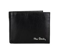 Pierre Cardin Cartera hombre de piel auténtica, completa, color negro, con protección RFID, monedero, 9 compartimentos para tarjetas, 2 compartimentos para documentos, dimensiones 13 x 9,5 x 3 cm
