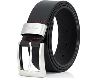 Pierre Cardin - cinturón de cuero, xxl-bw150, en un saco de tela, entrega gratis, negro 70007 (100, marrón)