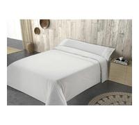 Pierre Cardin® Funda Nórdica 3 Piezas, 160/180 cm, 100% Algodón, Gramaje 120g/m², 144 Hilos, Funda de Almohada 45 x 90 cm, Cierre de Clip,Cama de 160/180, Elisa Blanco