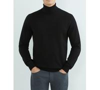 Pierre Cardin Jersey Cuello Vuelto 100% Merino Extra Suave de hombre. Negro S