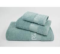 Pierre Cardin - Juego de 3 Toallas PC Logo - Tocador, Lavabo y Ducha - Turquesa, 93665