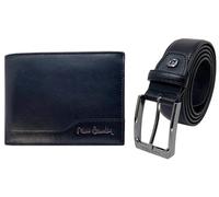 Pierre Cardin Juego de regalo para hombre, cinturón y cartera de piel, billetera para hombre, niño, slim,cartera,cinturon