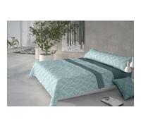 Pierre Cardin® Juego de Sabana 3 Piezas, sabanas 150 x 200 cm, 100% poliéster, Gramaje 190g/m², Sabana encimera 230 x 270 cm, Fundas de Almohada 45 x 170 cm, CORALINA AINA Azul