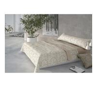 Pierre Cardin® Juego de Sabana 3 Piezas, sabanas 150 x 200 cm, 100 % poliéster, Gramaje 210g/m², Sabana encimera 230 x 270 cm, Fundas de Almohada 45 x 170 cm, CORALINA MARMOL Beige