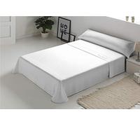 Pierre Cardin Juego de sábanas Arcadia, 100% Algodón, Blanco, Cama 150 cm