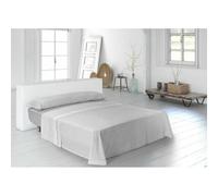 Pierre Cardin Juego de sábanas hojitas gris. Cama 105 cm