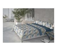 Pierre Cardin® Juego de Sabanas 3 Piezas, 135 x 200 cm, 100 % poliéster, Gramaje 190g/m², Fundas Almohada 45 x 155 cm, Sábana encimera 210 x 270 cm, Alta calidad, CORALINA LILI Azul