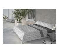 Pierre Cardin® Juego de Sabanas 3 Piezas, 150 x 200 cm, 100% poliéster, Gramaje 190g/m², Fundas Almohada 45 x 170 cm, Sábana encimera 230 x 270 cm, CORALINA AINA Gris