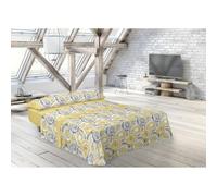 Pierre Cardin® Juego de Sabanas 3 Piezas, 90 x 200 cm, 50% Poliéster, 50% algodón, Gramaje 120g/m², 144 Hilos, Fundas Almohada 45 x 110 cm, Sábana encimera 160 x 280 cm, ABDON Amarillo