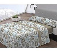 Pierre Cardin Juego sábanas coralina LIZANA 105 cm. Beig, 100Percent_poliéster, Cama de 105