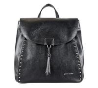 Pierre Cardin Mochila, mujer, bolso bandolera, de piel sintética, de piel sintética, informal, de piel, elegante, multifunción, antirrobo, mochila, viaje de negocios, bolso de mano, Negro , L