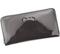 Pierre Cardin Monedero de piel natural con diseño de lápiz con cremallera y compartimentos intercambiables para tarjetas, cómodo, funcional y moderno, fresno, 05 LINE