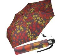 pierre cardin Paraguas plegable Easymatic Slimline Blossom, marrón, 92 cm
