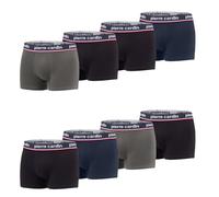 pierre cardin underwear Boxer Hombre Algodón, Calzoncillos Hombre Natural e Hipoalergénico (Lote de 8), Gris/Blanco/Rojo/Azul/Negro, XL