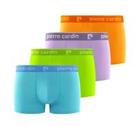 pierre cardin underwear Boxer Homme Coton, Caleçon Homme Naturel et Hypoallergénique (Lot de 4), Turquoise/Vert/Violet - Taille 2XL