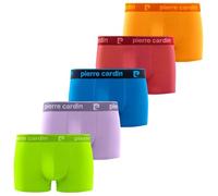 pierre cardin underwear Boxer Homme Coton, Caleçon Homme Naturel et Hypoallergénique (Lot de 5), Turquoise/Vert/Violet - Taille 2XL
