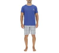 Pierre Cardin Underwear Pca/1/Enc/227 Juego de Pijama, Azul Rey/Gris Claro, L para Hombre
