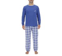 Pierre Cardin Underwear Pca/1/Enl/226 Juego de Pijama, Azul Rey/Gris Claro, M para Hombre