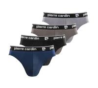 pierre cardin underwear Slips Hombre 100% Algodón, Pack de 4, Negro B (XL)