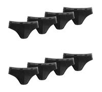 pierre cardin underwear Slips Hombre 100% Algodón, Pack de 8, Negro D (L)