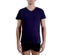 pierre cardin underwear T-Shirt Hombre Algodón, Camiseta Signature, Cuello en V con Bordado, Gris, Azul Marino, L