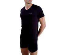 pierre cardin underwear T-Shirt Hombre Algodón, Camiseta Signature, Cuello en V con Bordado, Gris, Negro, XXL