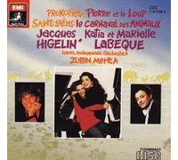 PIERRE ET LE LOUP - CARNACAL DES ANIMAUX HIGELIN - LABEQUE - MEHTA (ORIGINAL SOUND RECORDINGS)