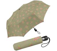 Pierre Gardin Easymatic - Paraguas plegable con apertura automática, Bouquet Khaki, 96 cm