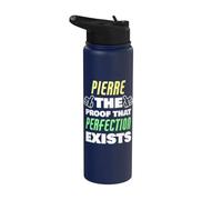 Pierre La prueba de que la perfección existe gracioso nombre de Pierre Stainless Steel Insulated Water Bottle