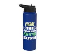 Pierre La prueba de que la perfección existe gracioso nombre de Pierre Stainless Steel Insulated Water Bottle