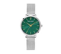 Pierre Lannier CHOUQUETTE - Reloj plateado para mujer, esfera verde, pulsera de acero milanés plateado, 12 mm, verde, talla única, pulsera