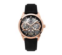 Pierre Lannier Reloj Monarck - Automático - Esqueleto - Cuero Negro