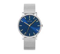 Pierre Lannier Montre Essential Acier milanais cadran Bleu