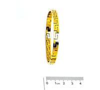 Pierre Lorren Pulsera griega hecha a mano de plata con diseño de llave griega de 8 mm, diseño de Meandro, joyería de Meandro, Grecia antigua, vida eterna, amor, éxito y felicidad, regalo para hija