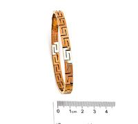 Pierre Lorren Pulsera griega hecha a mano de plata con diseño de llave griega de 8 mm, diseño de Meandro, joyería de Meandro, Grecia antigua, vida eterna, amor, éxito y felicidad, regalo para hija
