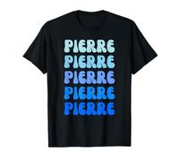 Pierre Retro Name Stack Design Camiseta