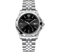 PIERRE RICHARDSON PR4311 - Reloj de lujo para hombre - Reloj de cuarzo japonés de acero inoxidable plateado, 42 mm, resistente al agua hasta 5 ATM, cristal de zafiro resistente a los arañazos, reloj