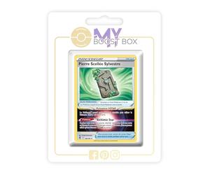 Pierre Scellée Sylvestre (Piedra Sello Forestal) 156/195 Holo - Myboost X Epée et Bouclier 12 Tempête Argentée - Box de 10 Cartas Pokémon Francés