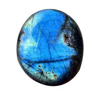 Pierres de bleu | pierredelune de palmier naturelle bleue décorative | pierredelune à collectionner pour la maison, lieu de travail, pierredecristal polie portable pour aquarium